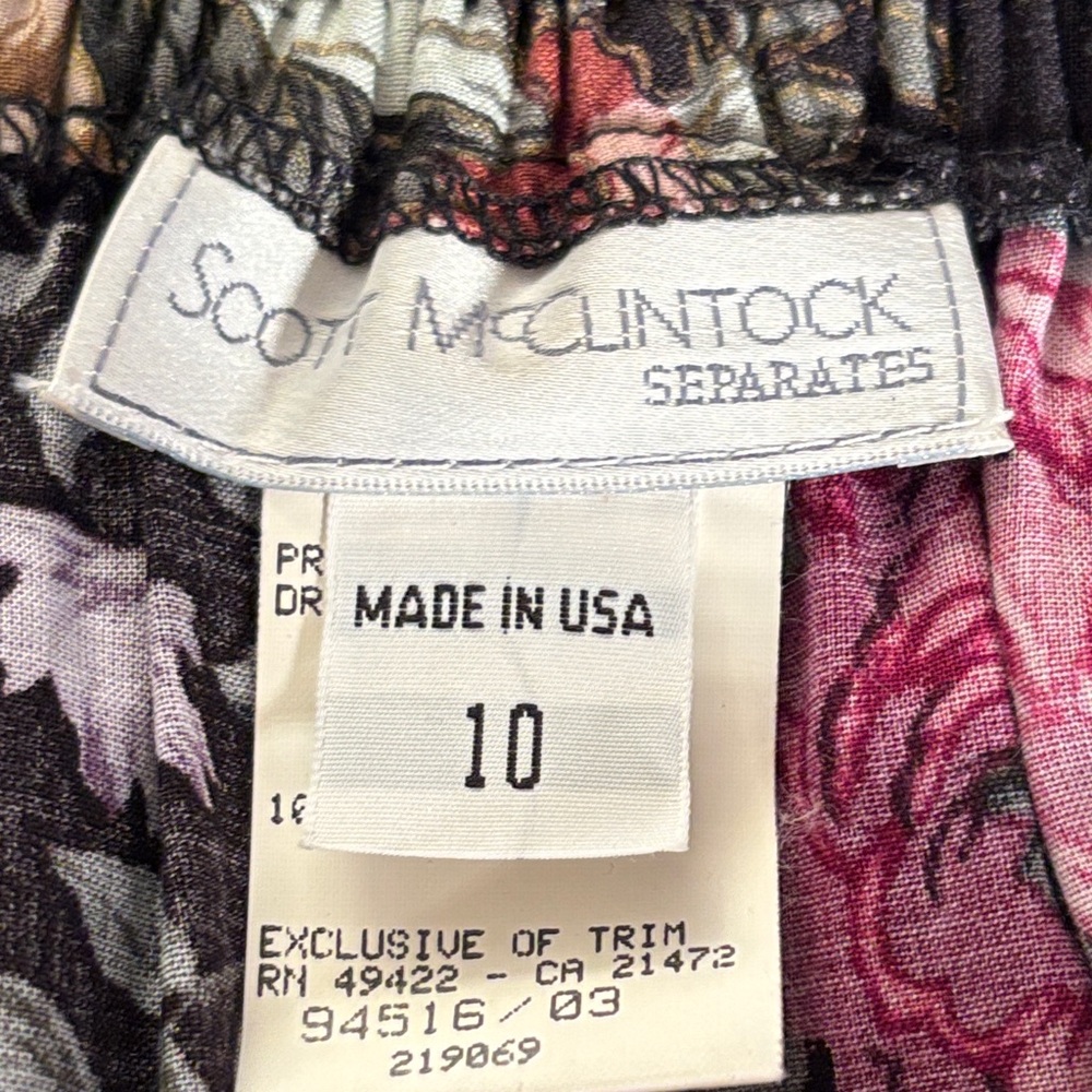 Vintage Scott McClintock Cottagecore Blouse & Pleated Skirt Set Size 12/10 - Picture 15 of 16